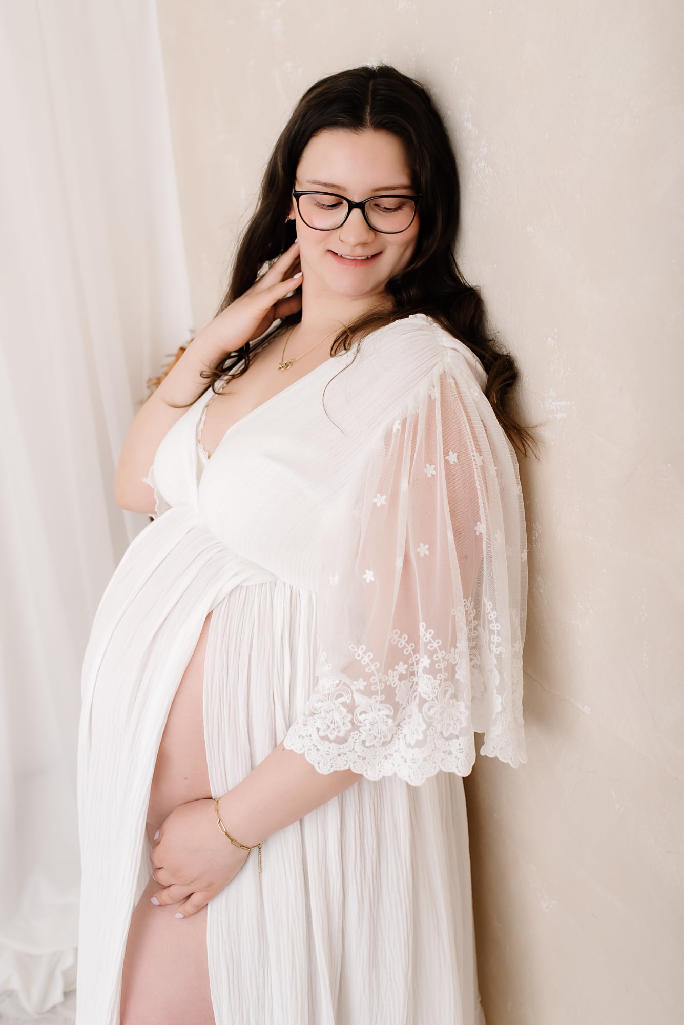 Curvy Babybauchfotografie Düsseldorf, Curvy Babybauchshooting Düsseldorf