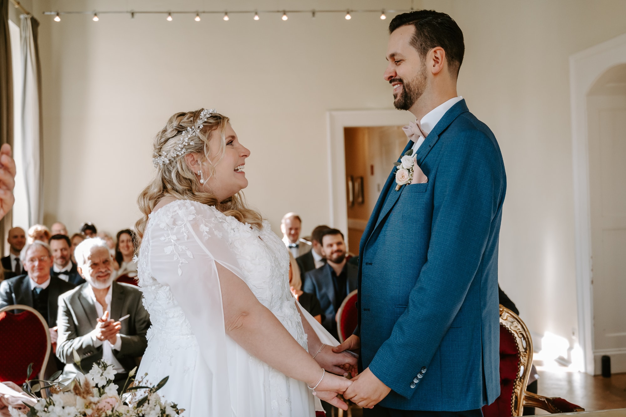 Standesamtliche Trauung, Hochzeitsfotos Monheim, Hochzeitsfotos Schloss Eller, Materne Fotografie