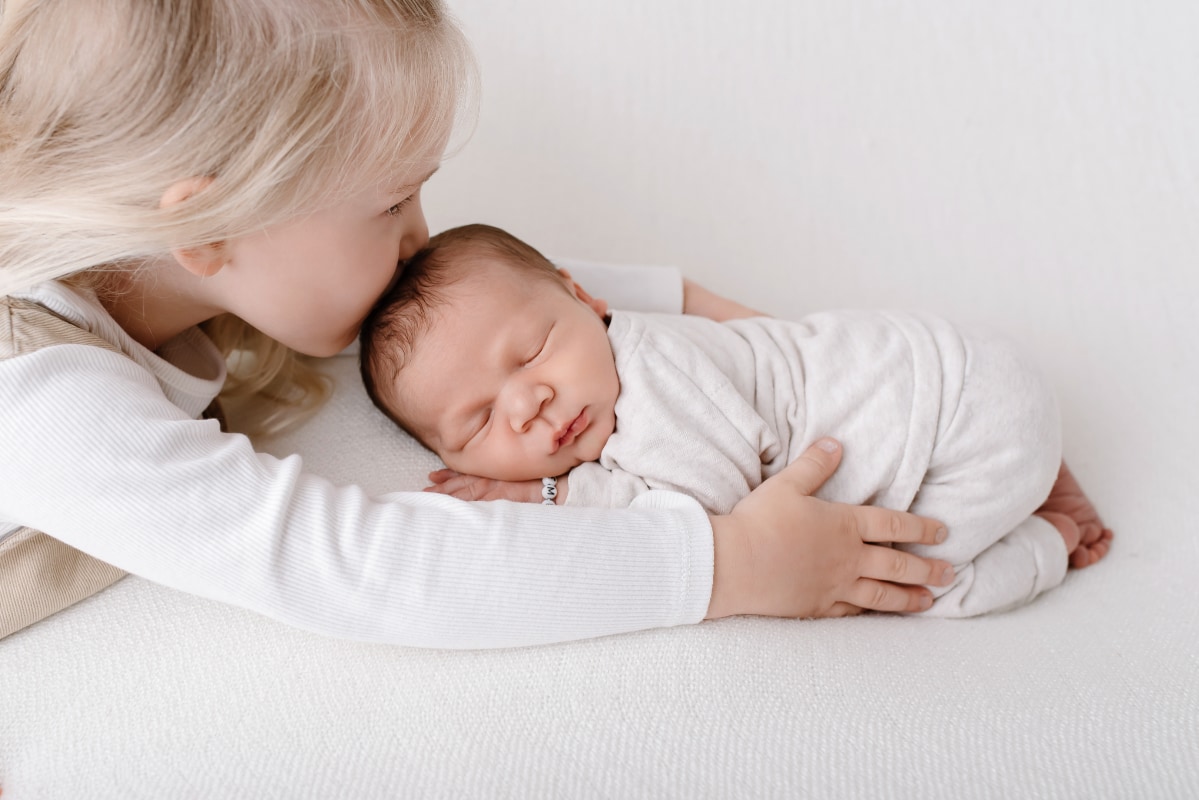 Neugeborenenfotografie Monheim, Baby schlafend - Materne Fotografie